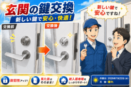 【栃木県下野市医大前】鍵の交換がしたいの画像イメージ