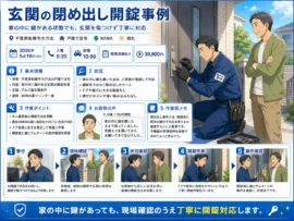 【千葉県船橋市大穴北】玄関の鍵を開けたいの画像イメージ