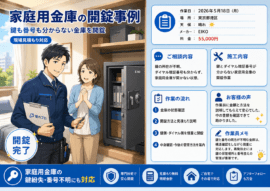 【東京都港区高輪】金庫のカギを開けたいの画像イメージ