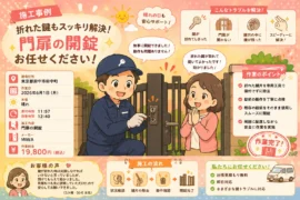 【東京都府中市府中町】鍵の修理がしたいの画像イメージ