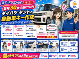 【埼玉県さいたま市見沼区】イモビライザー・スマートキーの画像イメージ