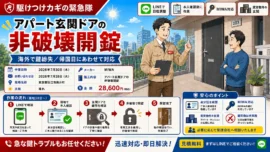 【東京都狛江市駒井町】玄関の鍵を開けたいの画像イメージ