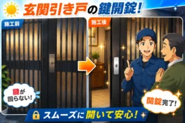 【栃木県下都賀郡壬生町いずみ町】玄関の鍵を開けたいの画像イメージ