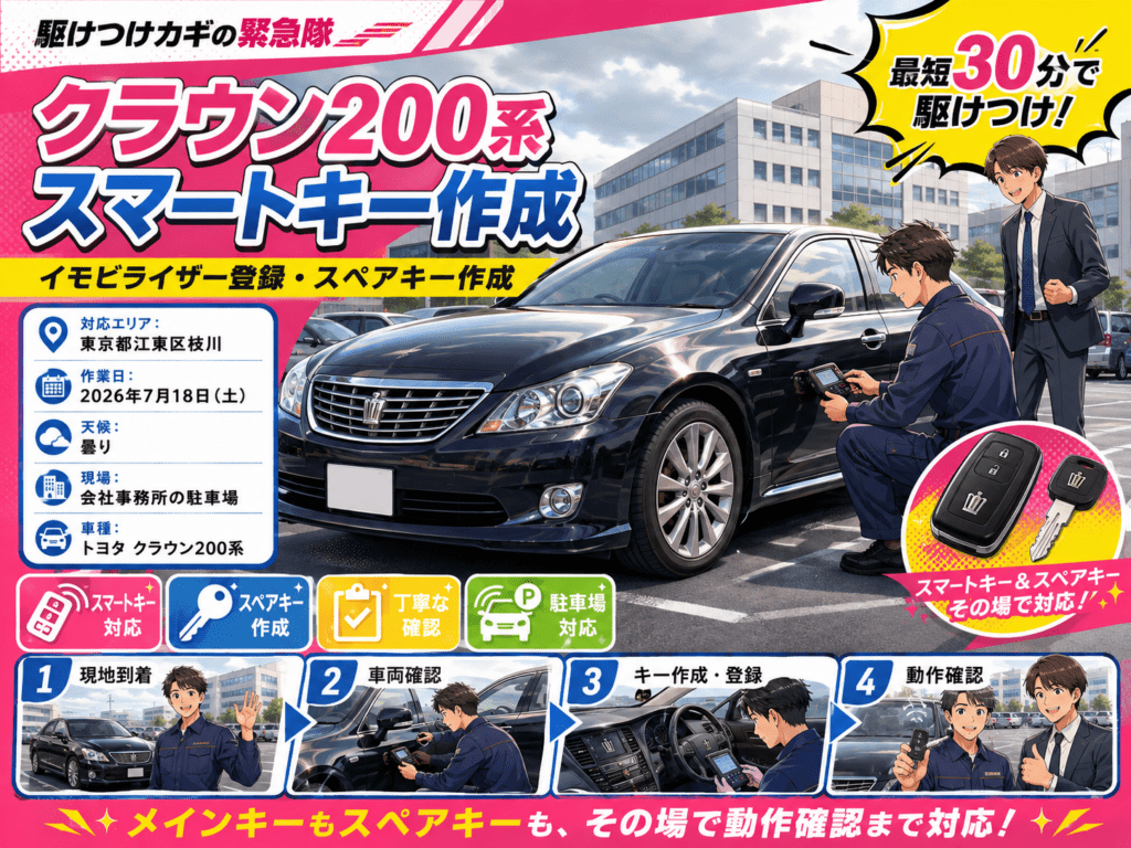 【東京都江東区枝川】イモビライザー・スマートキー