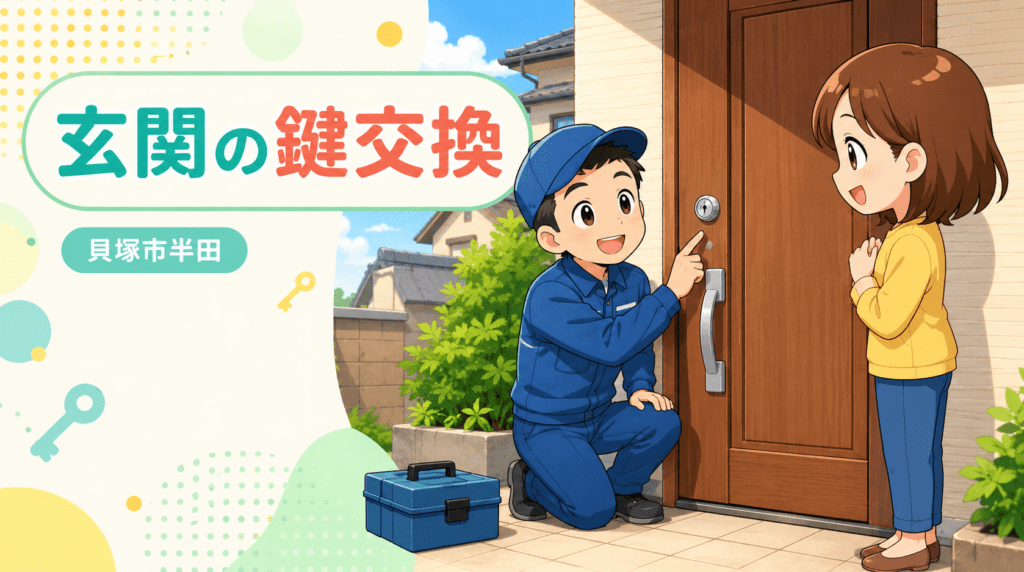 【大阪府貝塚市半田】鍵の交換がしたいの画像イメージ