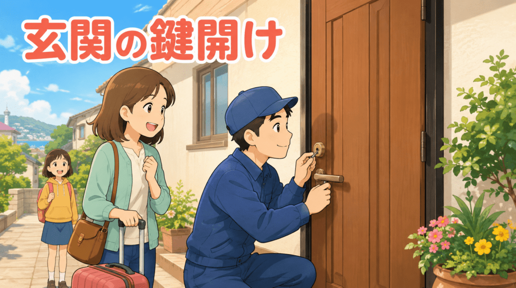 【兵庫県神戸市長田区永田天神町】玄関の鍵を開けたいの画像イメージ