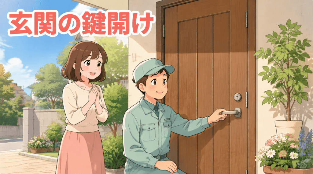 【千葉県柏市十余二】玄関の鍵を開けたいの画像イメージ