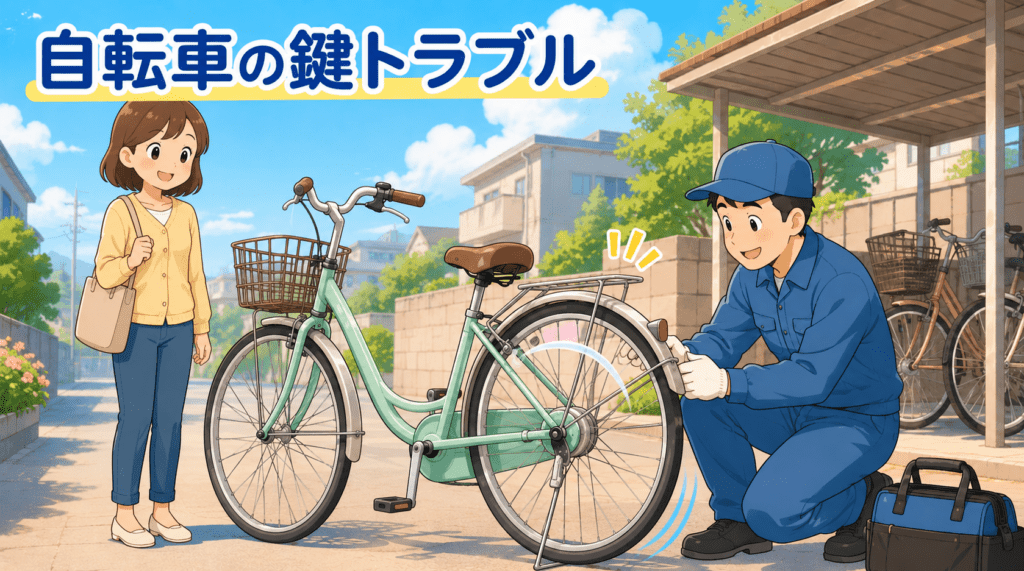【埼玉県北本市深井】自転車の鍵の画像イメージ