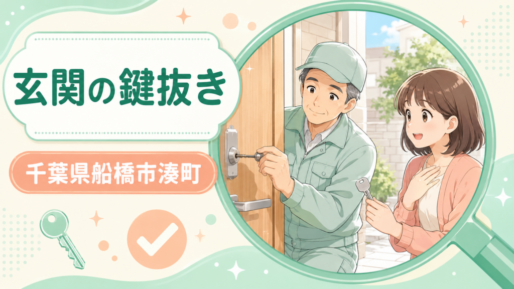 【千葉県船橋市湊町】鍵の修理がしたいの画像イメージ