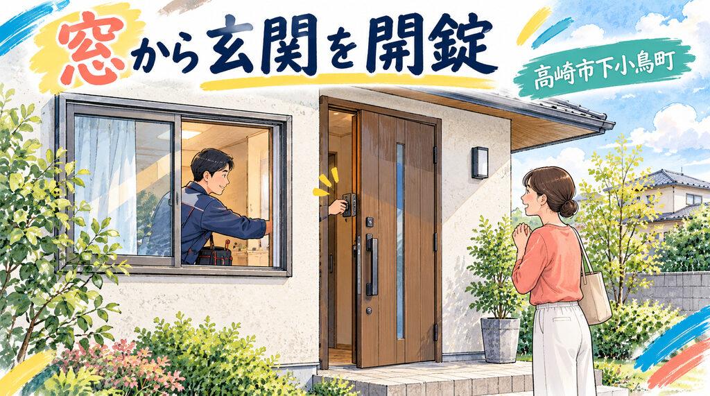 【群馬県高崎市下小鳥町】玄関の鍵を開けたいの画像イメージ