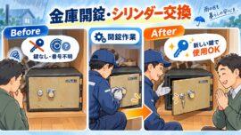 【栃木県宇都宮市塙田】金庫のカギを開けたいの画像イメージ