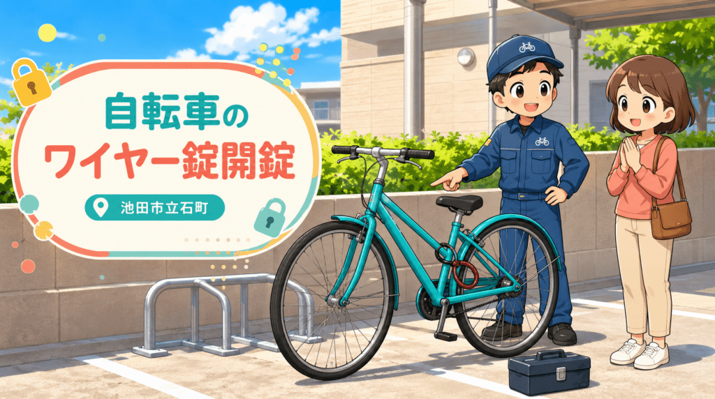 【大阪府池田市立石町】自転車の鍵の画像イメージ