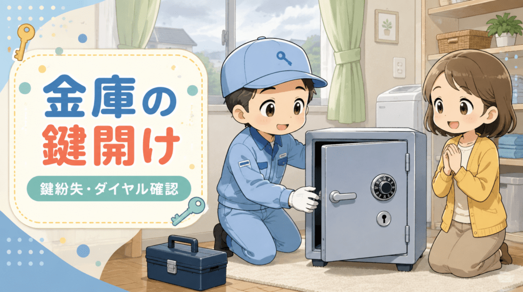 【埼玉県狭山市入間川】金庫のカギを開けたいの画像イメージ