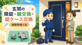 【大阪府池田市旭ヶ丘】玄関の鍵を開けたいの画像イメージ