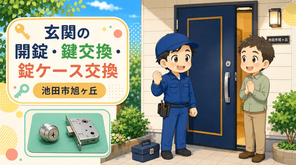 【大阪府池田市旭ヶ丘】玄関の鍵を開けたいの画像イメージ
