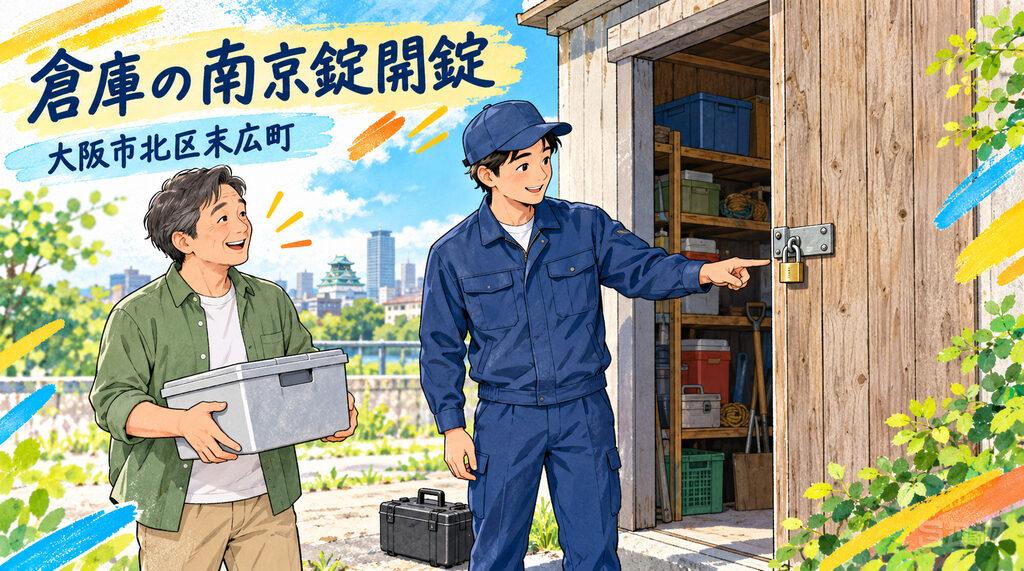 【大阪府大阪市北区末広町】物置の鍵
