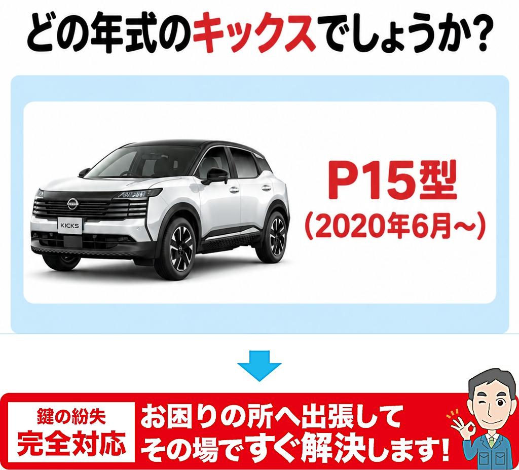 どの年代のキックスでしょうか？