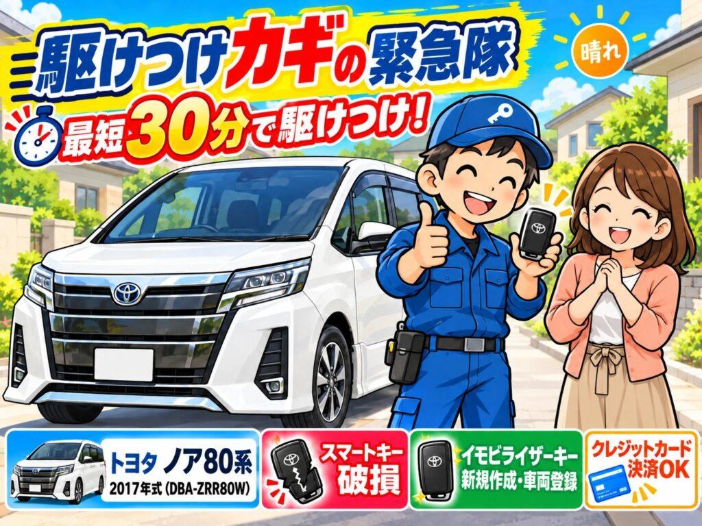 【東京都三鷹市下連雀 】ノア スマートキー作成の画像イメージ