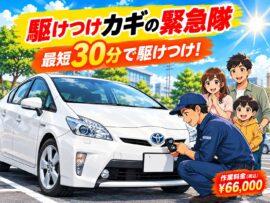 【静岡県静岡市葵区】プリウス （ZVW30）スマートキーが1本もない！その場で新しいスマートキーを作成  の画像イメージ